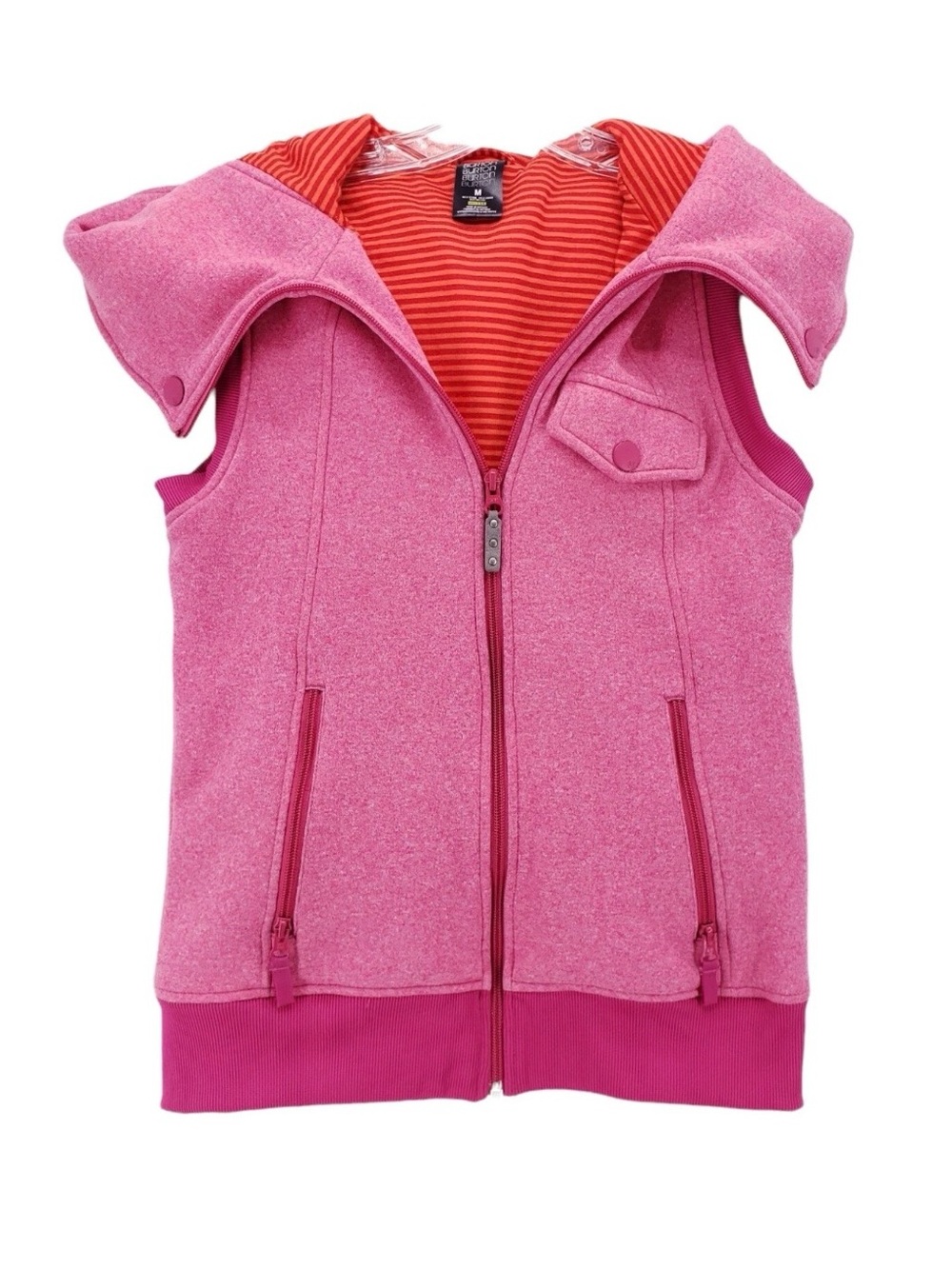 Burton Women’s Dryride Starr Pink Hooded Zip-Up Vest size small